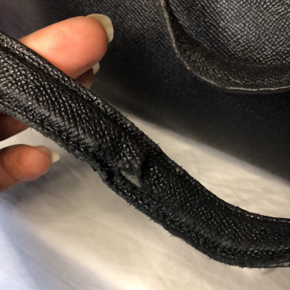 COACH Addison black shoulder tote # 91150. Cross grain leather. 3 compartments. - Picture 6 of 16